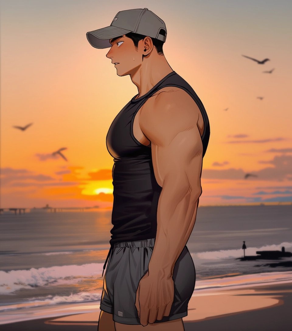 52 노을지는해변